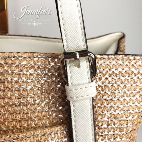 Liz Claiborne NWT Claudia Woven Mini Satchel - Picture 5 of 14